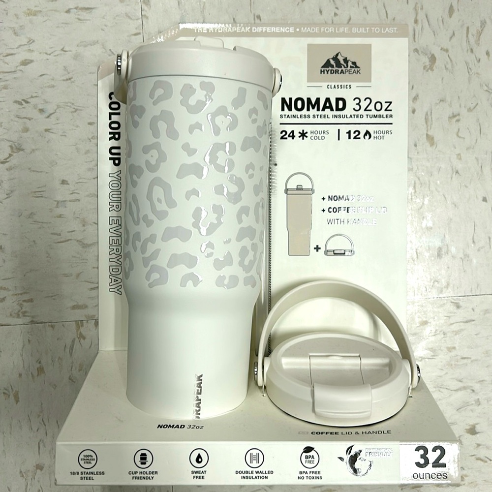 Hydrapeak Nomad 32 oz Tumbler set w handle straw stainless steel lifetime guaran - Picture 2 of 12